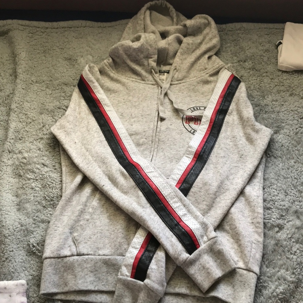 VS PINK full zip sweater